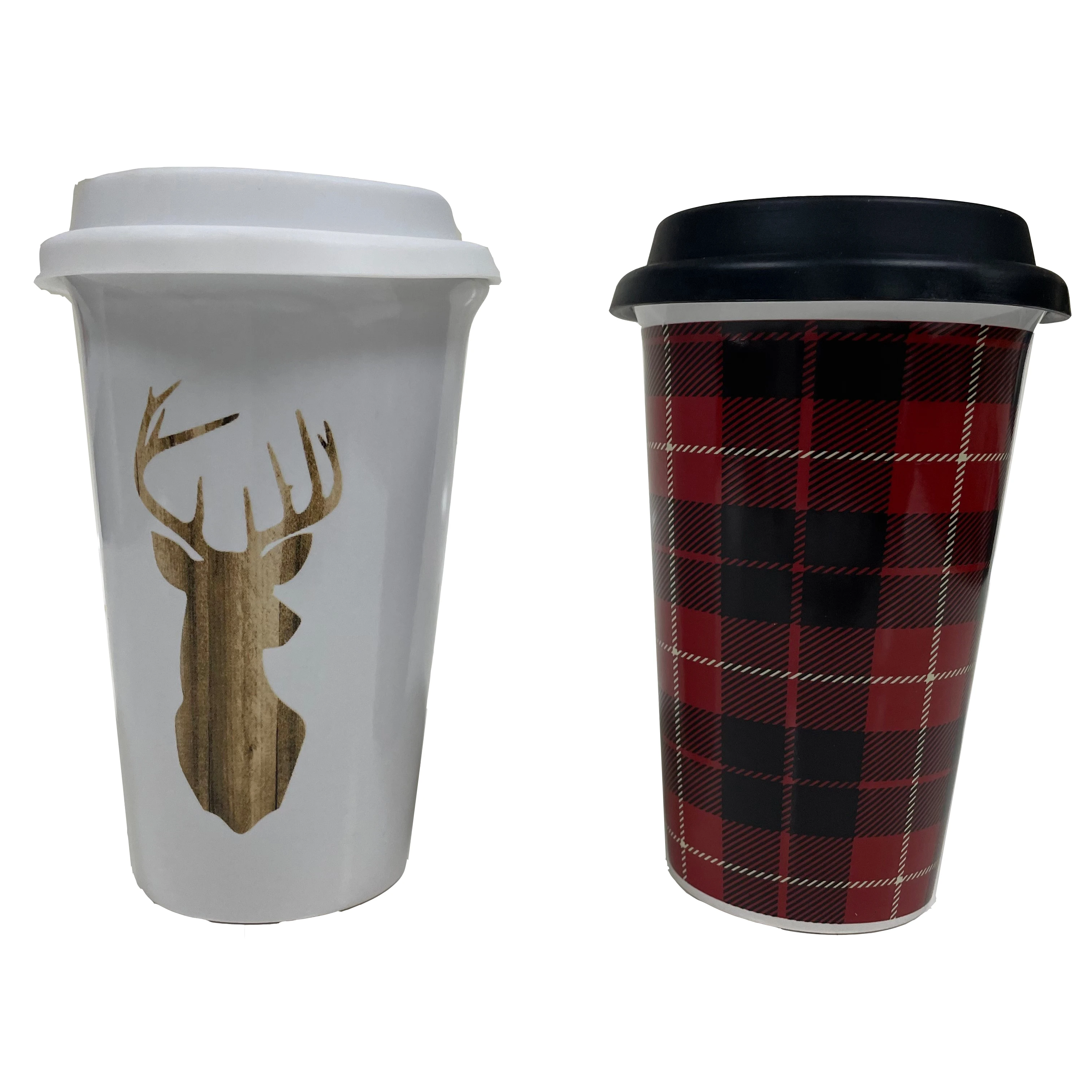 Wholesale Printed Logo Porcelain Cup Custom Nordic 18oz No Handle Ceramic Coffee Mug With Lid