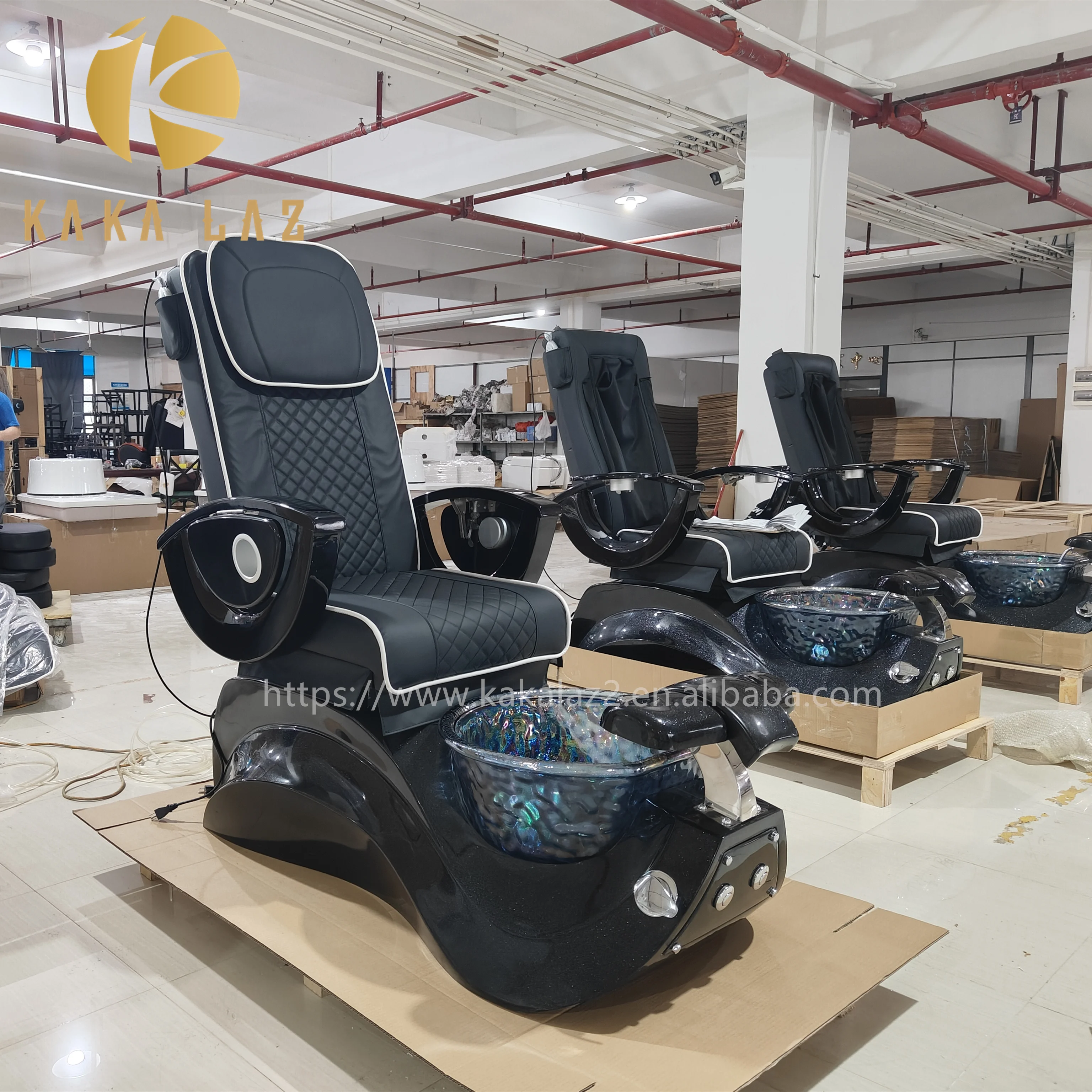 2024 new luxury pedicure chair black spa pedicure chair