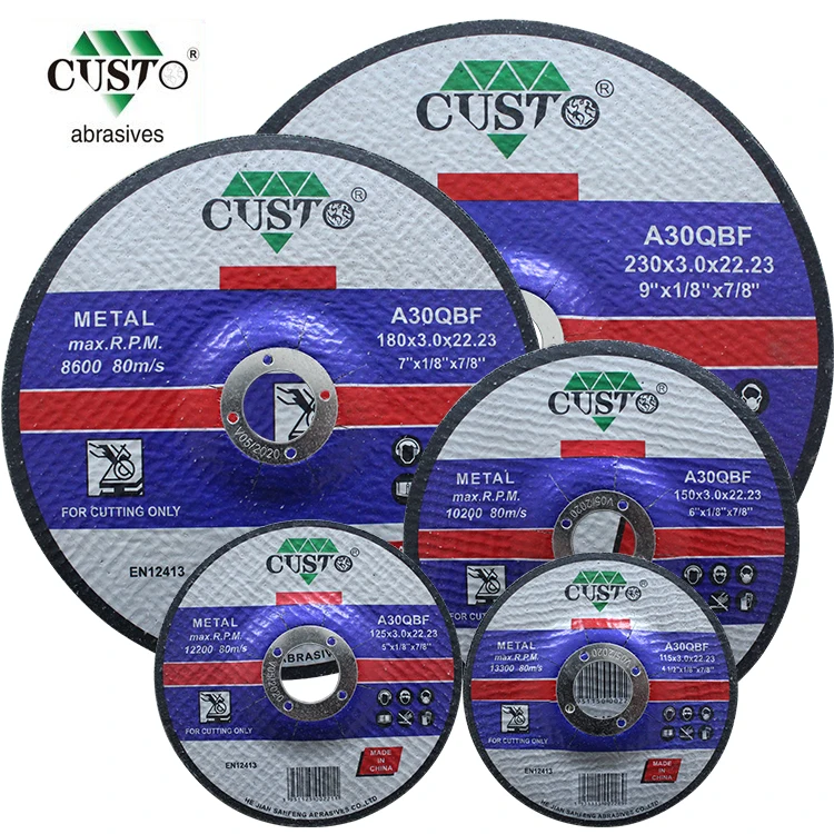 CUSTO Abrasive Manufacturer 4inch Abrasive Grinding Disc Grinding Wheel for Sharpening Carbide Tools
