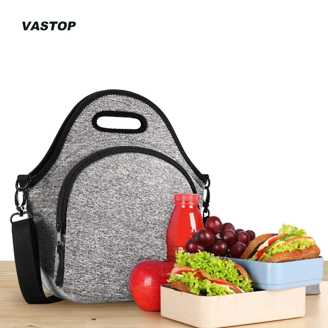 Insulated Lunch Bags Customized Neoprene Lunch Bag With Shoulder Strap For School/Picnic/Work (1600325250831)