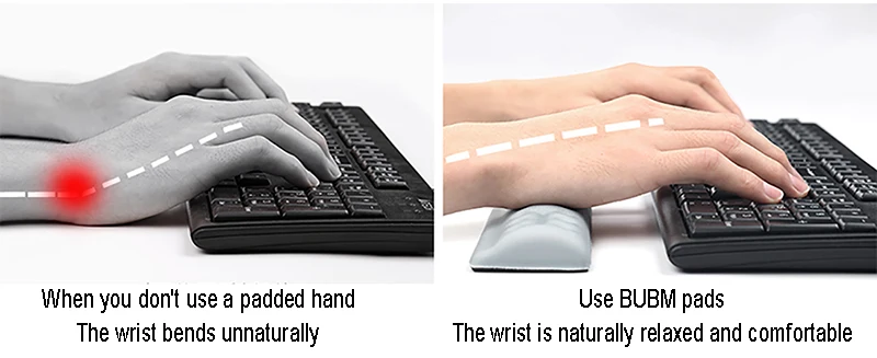 BUBM wholesale Memory Foam Mouse and Keyboard Wrist Rest Support Pad