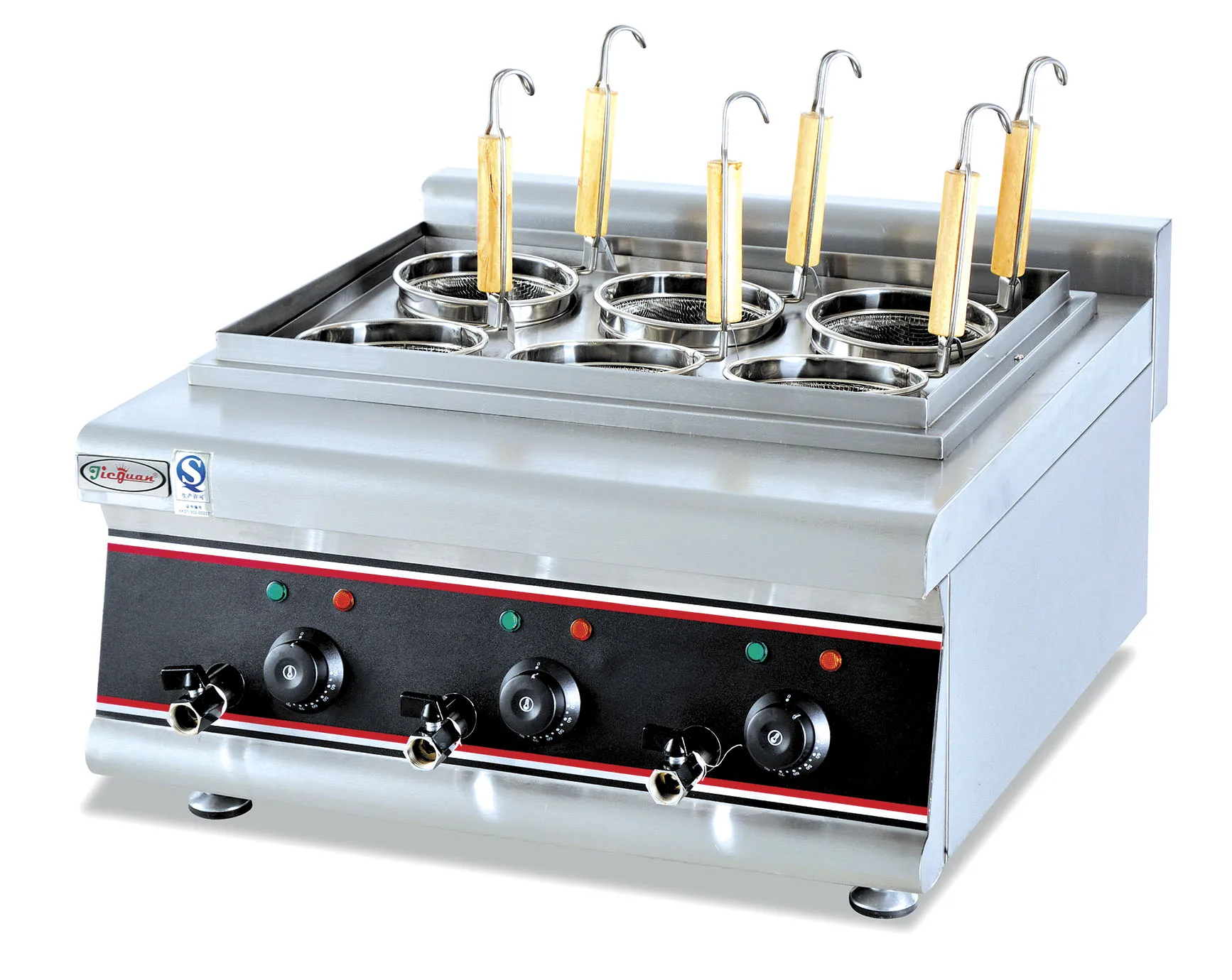 Chefmax Коммерческая 9000 Вт столешница 4 6 Корзина плита электрическая Паста Лапша автоматическая машина для приготовления пищи быстрого