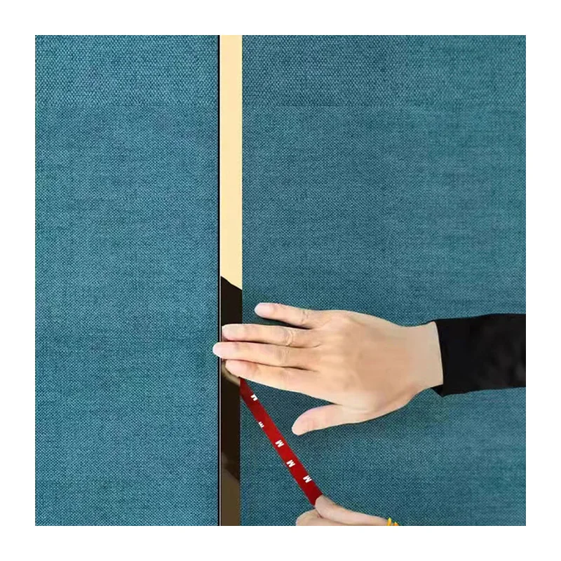 Factory Price Home Decorative Mirror Brushed Self Adhesive Tape Stainless Steel Strip Gold