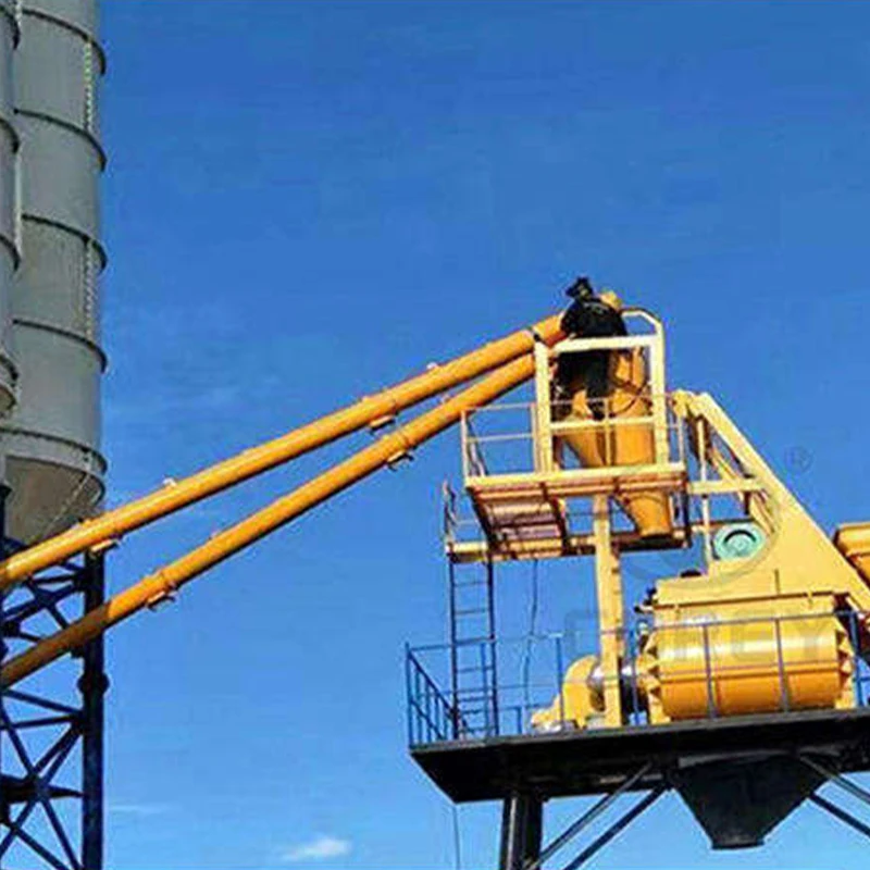 China Factory Price HZS 90 Ready Mixed Concrete Mixing Plant Construction Projects Concrete Mixing Plant With Cement Silo
