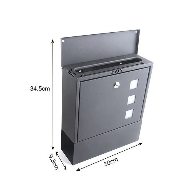 American Mailbox Hot Sale Modern DesignBlack Color iron with powder coating
