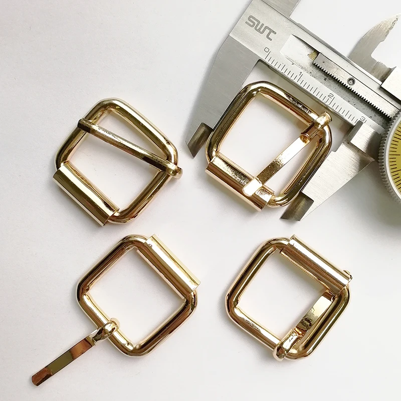 Top Gold Belt Buckles Metal Accessories Strap Roller Pin Belt Buckle