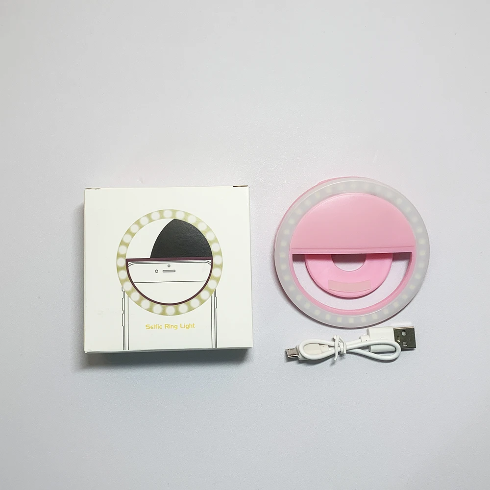 New Portable Rechargeable Usb Clip Camera Video Mobile Phone Ring Light Selfie