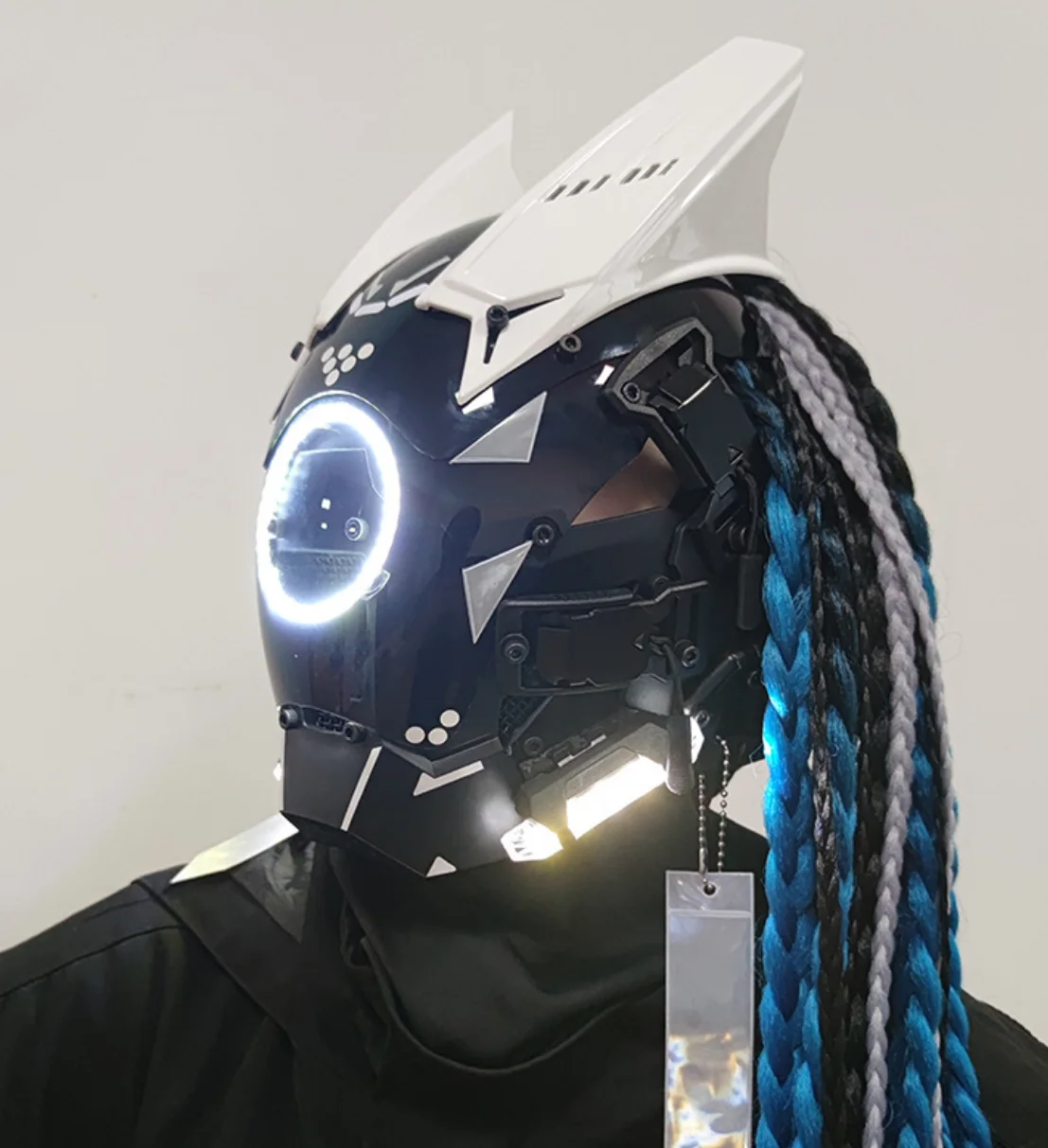 Amazing Robot Helmet Led Change Face Costumes Robotic Cosplay Costume Cosplay Suits DJ Show Event Park Helmet Mask