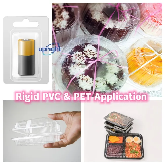 Upright clear transparent vacuum forming plastic rigid PVC sheet film for blister packing