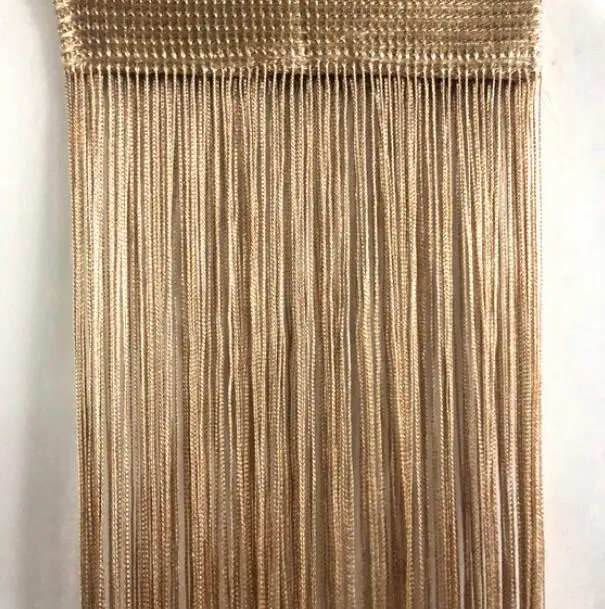 
1m length nylon tassel with silver fringe for wedding ceiling decoration 