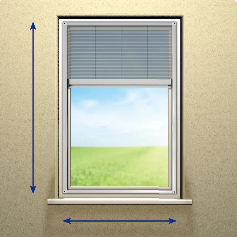 Pleated fly screen window