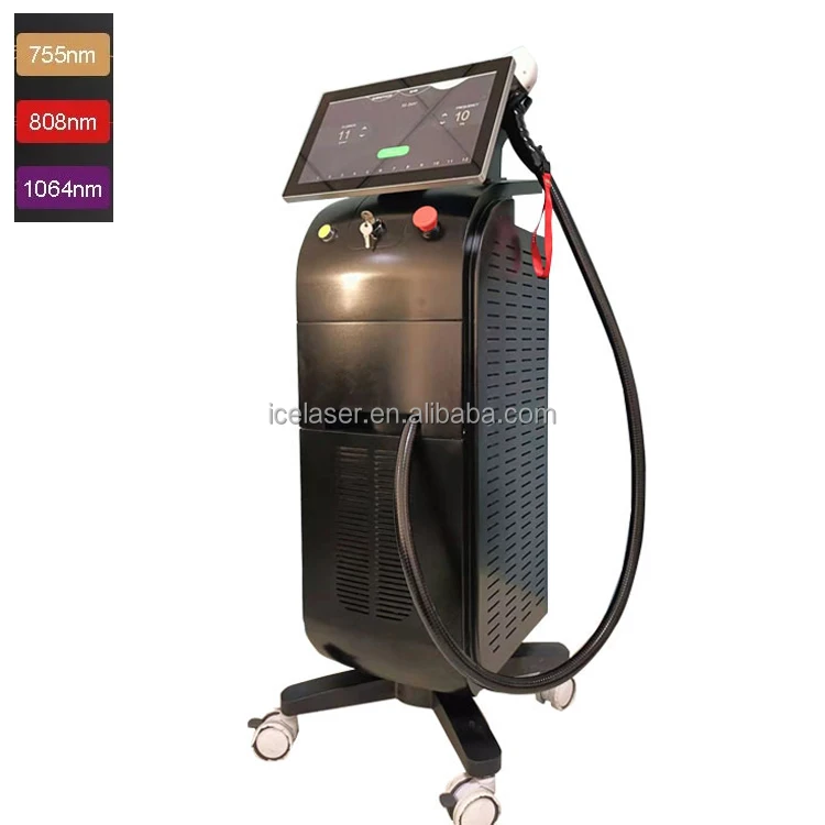 15.6 inch 4k screen diode lazer hair removal machine 2022 double diode laser hair removal machine 808