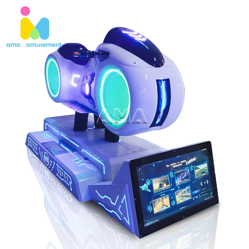 AMA Arcade 9D VR Motor Game Machine Equipment 9D Virtual Reality Driving Simulator VR Motorcycle Games