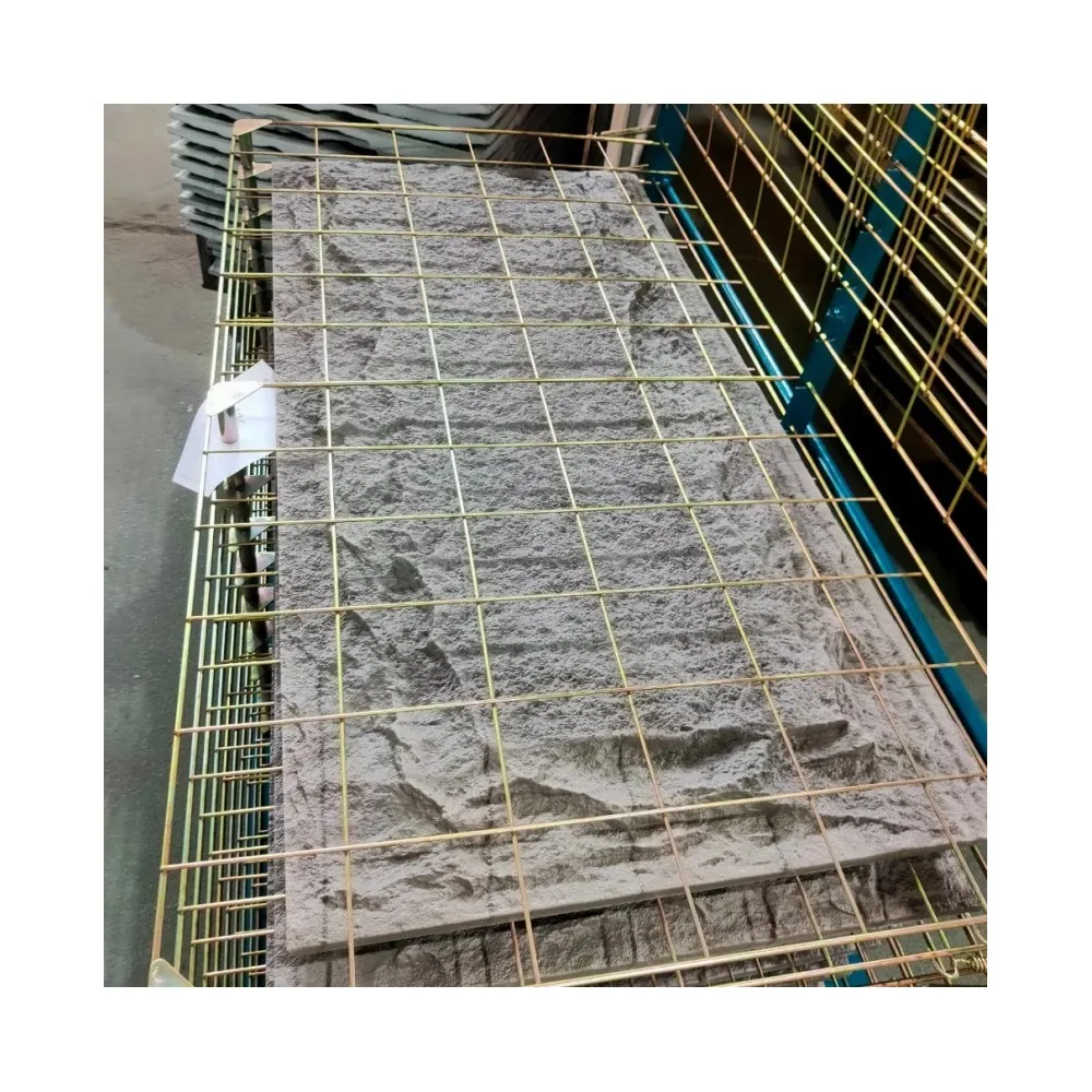 New Fire-Resistant 3D Interior Material Lightweight PU Faux Stone Outdoor Wall Panel Faux Polyurethane Board