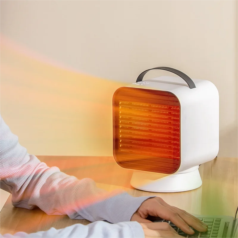 Home Warmer Hot Air PTC Fan Heater 1000w Foot Table Desk Portable Room PTC Electric Fan Heater