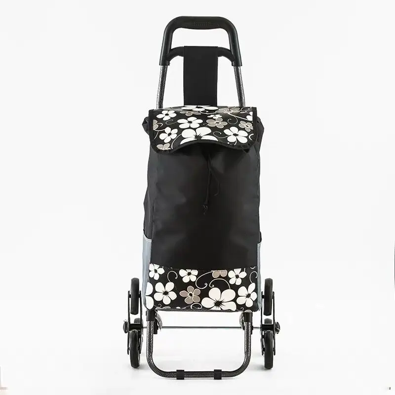 Cheap Folding Vegetable Shopping Trolley Bag Trolley Shopping Grocery Foldable Cart With Bag