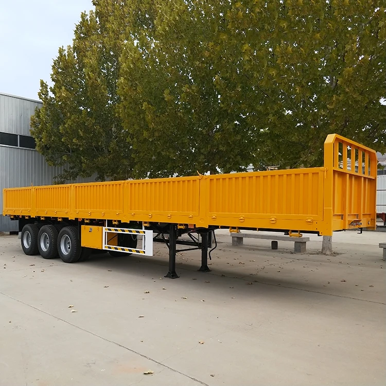 China factory 3/4 axles 40ft fence semi trailer cargo transport  600mm fence trailer