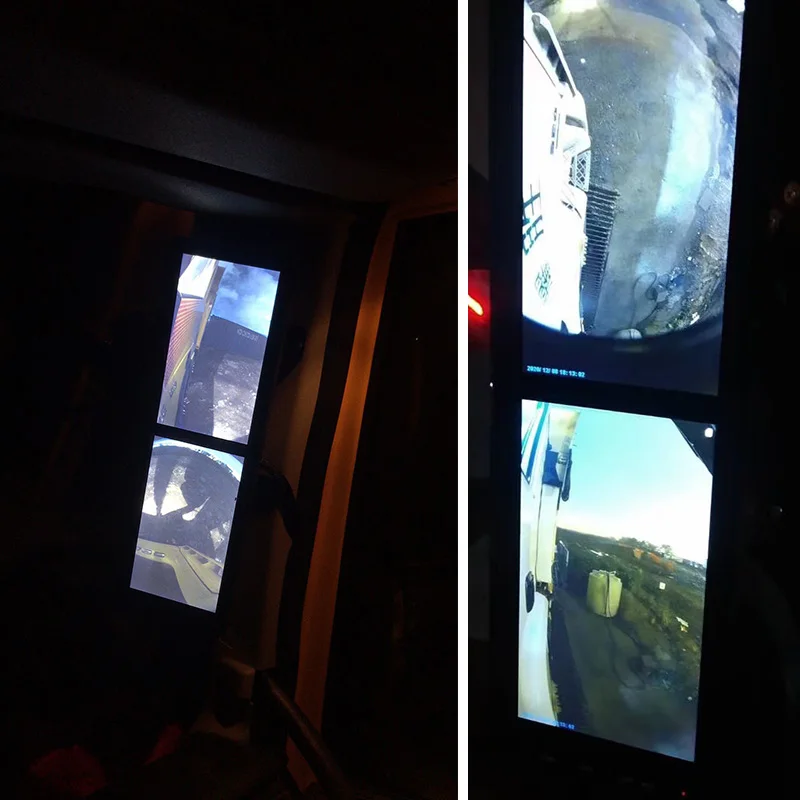 Large vehicle blind spot monitoring truck dvr with vehicles large trucks buses