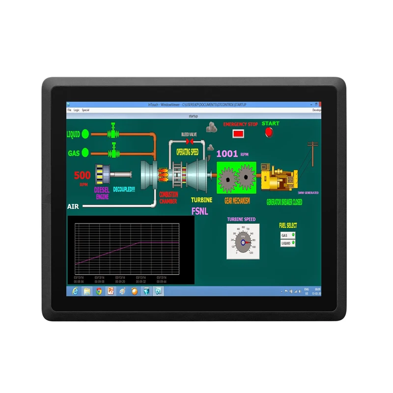 10.4 Inch Capacitive Touch Screen Mini Paracell Port Industrial Monitor All-In-One PC With 2GB Memory RJ45 LAN Computer Tablet