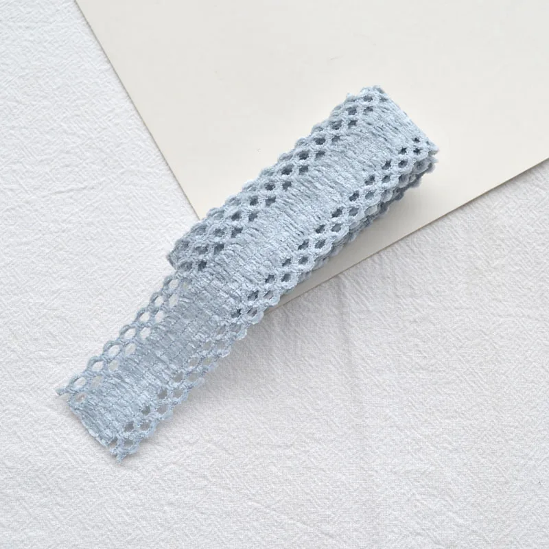 Ribbon Bow Hairpin Material DIY Hair Accessories Head Jewelry 25MM Hollow Lace Polyester Webbing lace trim