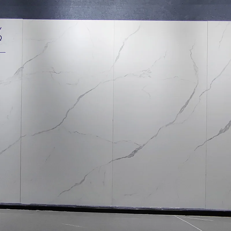 900x1800 Glossy Finished Porcelain Slab Tiles Look Like Marble Sintered Stone White Tile