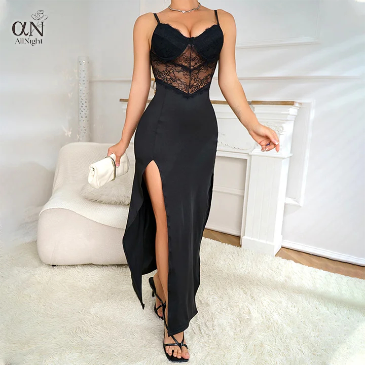 Custom Logo Erotic Transparent Pajamas Women Sleepwear Lace Teddy Baby Doll Babydoll Sexy Lingerie Long Night Dresses For Woman