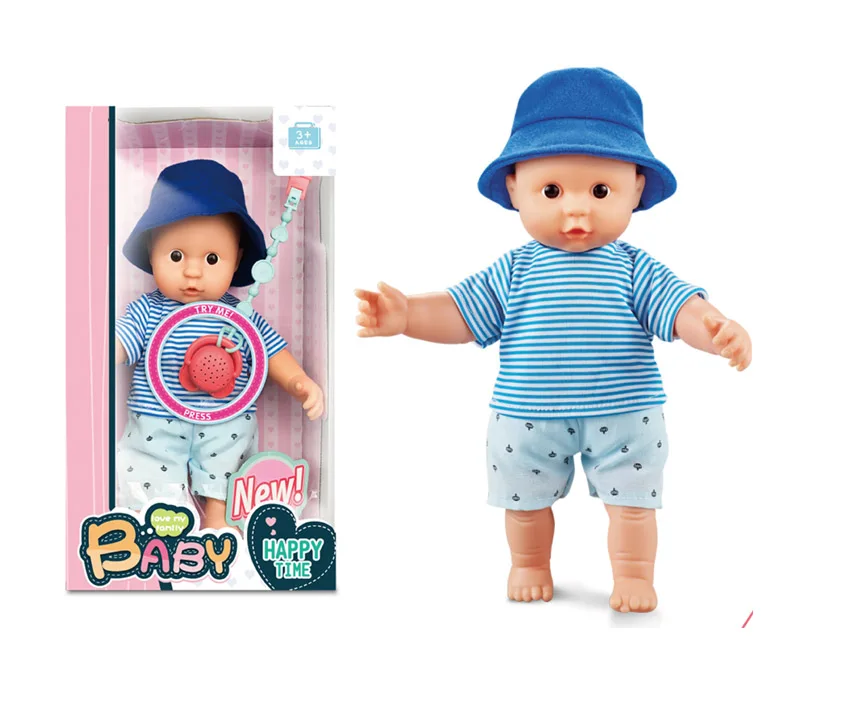 New design 12 Inch Doll Children Play Pretend Toy cotton vinyl doll for babies