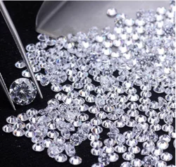 0.8mm 1mm 1.2mm 1.3mm 1.4mm 1.5mm 2mm 3mm DEF Loose Gemstone VVS Round Shape White Moissanite Stone