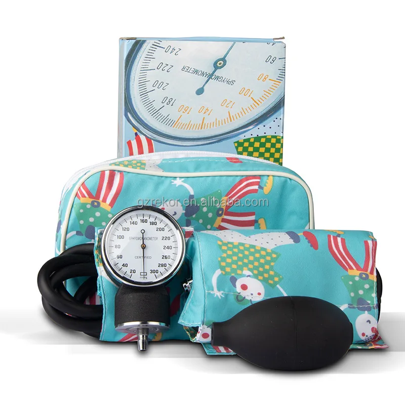 Best price pediatric bp machine cuff sneroid sphygmomanometer blood pressure monitor kids children bpm meter manual