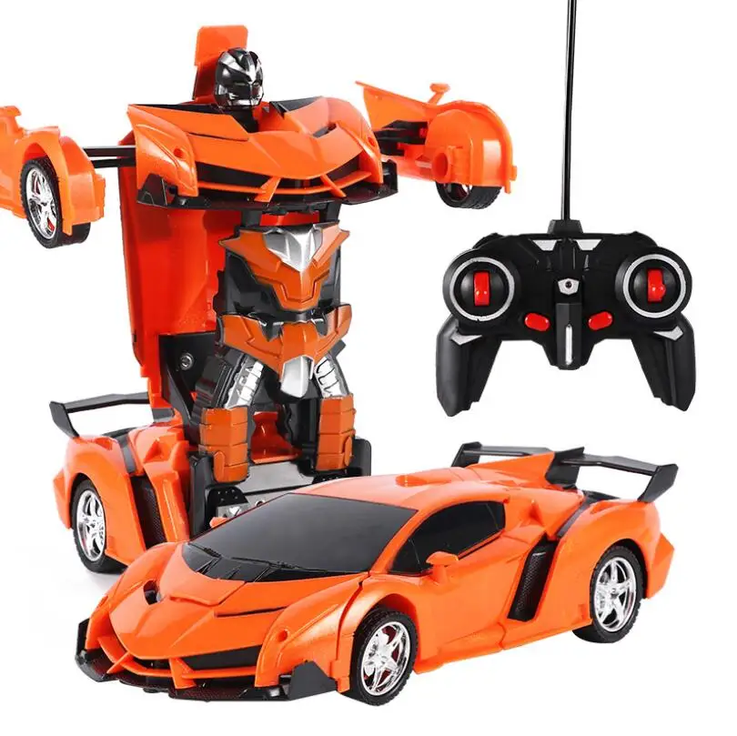 Масштаб 1:18 игрушечный трансформатор автомобиль с дистанционным управлением трансформация игрушка
