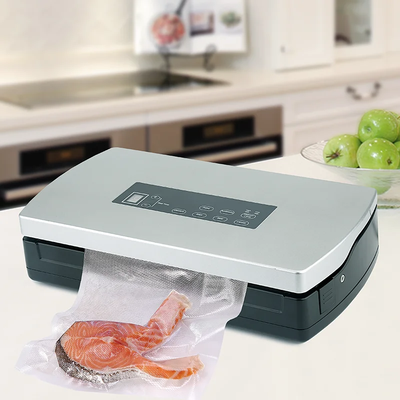 Wholesale Easy Operate Semi Commercial Use Food Vacuum Sealer Multifunctional Vacuum Bags For Food with Bag Roll Storage Room