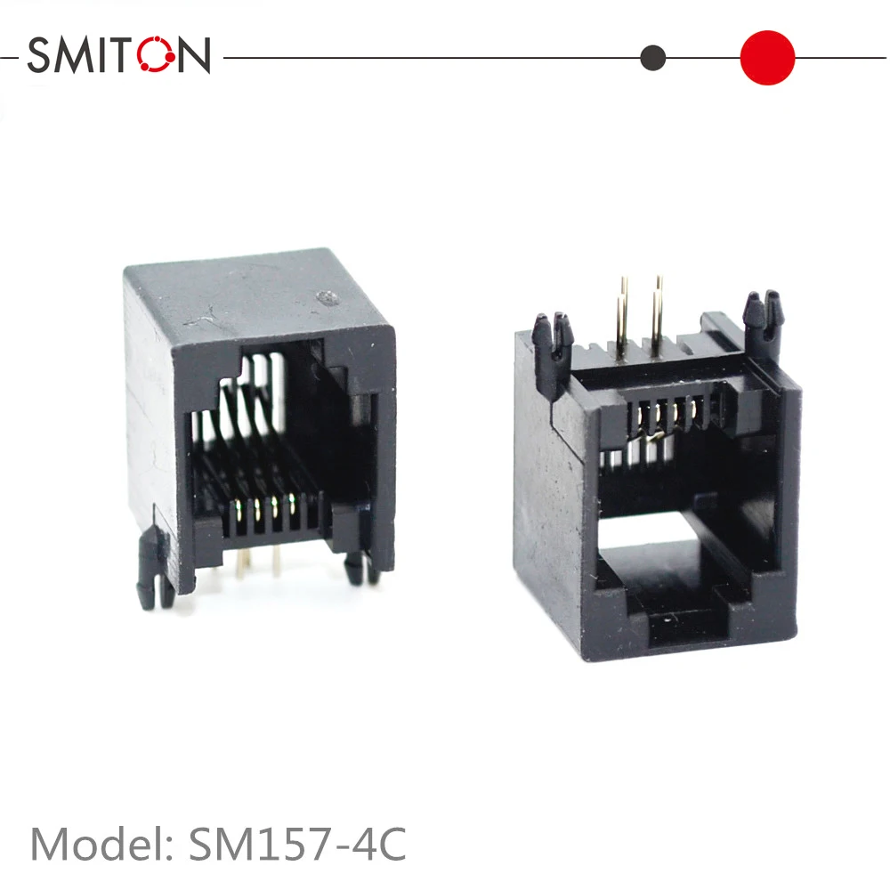 Модульный разъем для телефона 6P2C/4C/6C RJ11 PCB