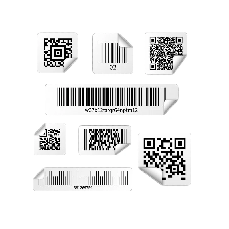  QR пользовательская Водонепроницаемая этикетка штрих-кода наклейка рулон цена термоэтикетка для