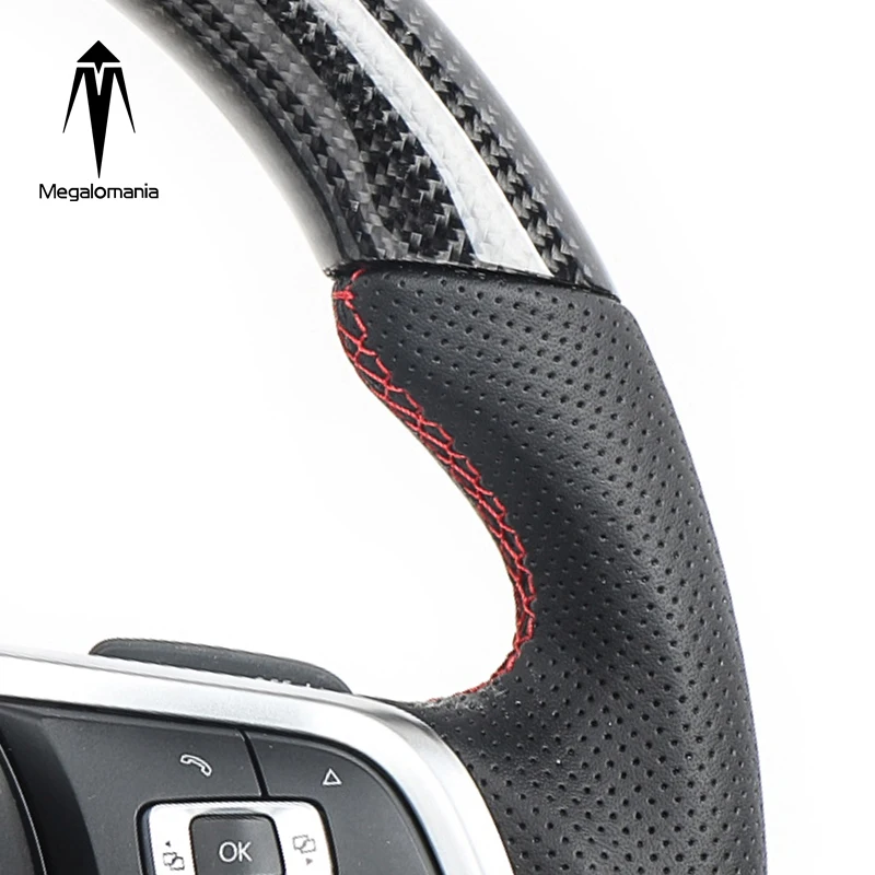  Carbon Fiber Custom-made Steering Wheel For V W G-olf 7 M K7 G TI/R