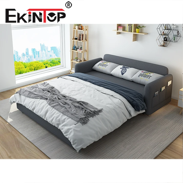 Ekintop modern new design folding bed cum sofa 3 seater sofa bed