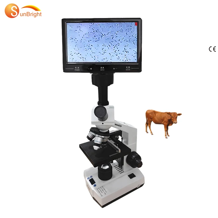 5 inches Display Microscope Cheap Price Laboratory Portable Vet Microscope For Vet
