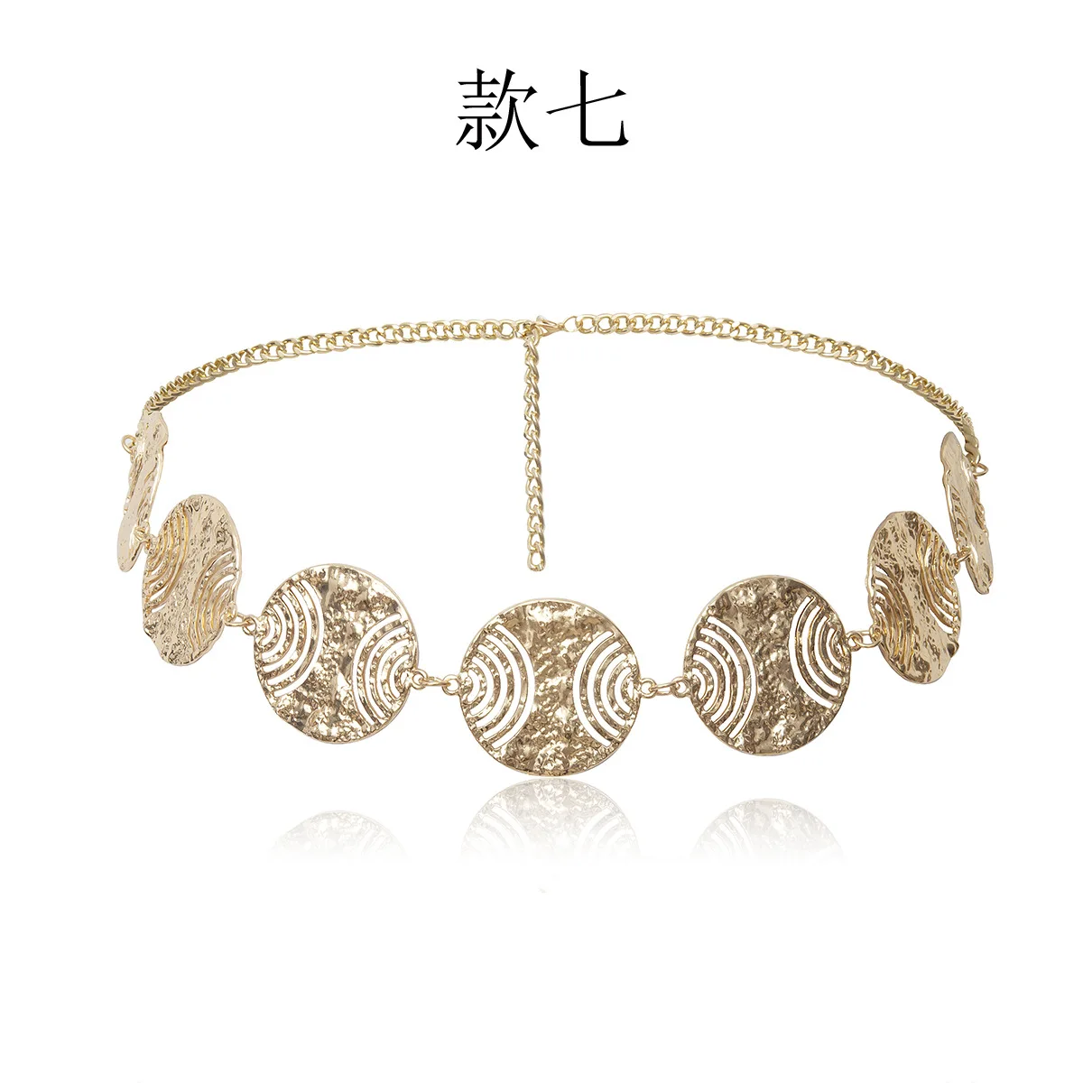 Wholesale body jewelry customized luxury women belly gold plated ladies dress waist chains belt in china