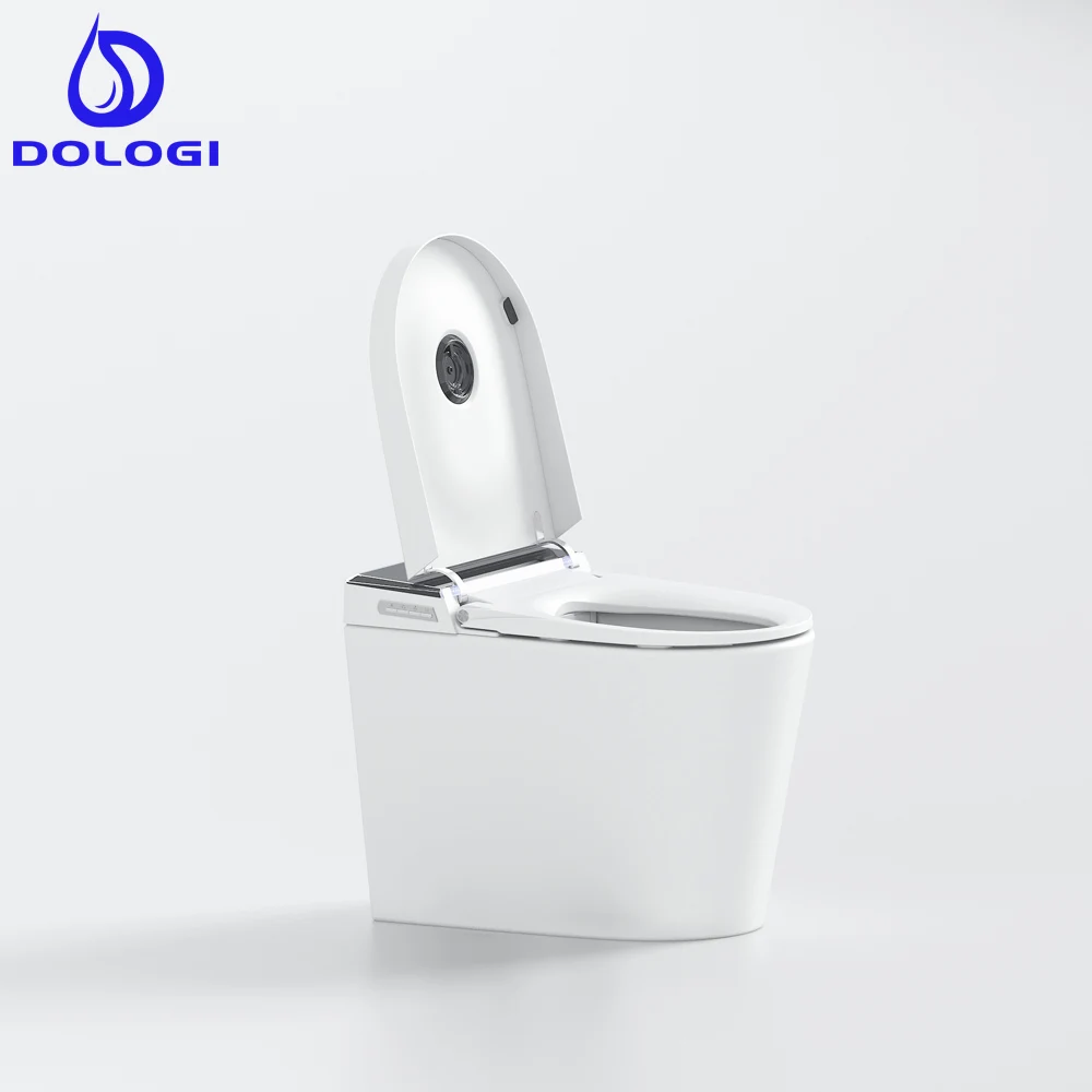 DOLOGI Wall Mounted Smart Toilet with Dual Flush Egg Shape and Automated Features  Space Saving Design for Middle Eastern Luxury