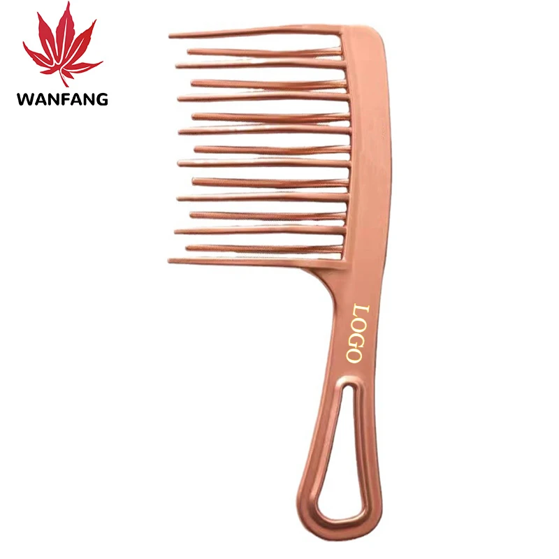 Black Large Wide Tooth Comb Detangling Hair Brush Paddle Hair Comb for Curly Wet,Long Hair