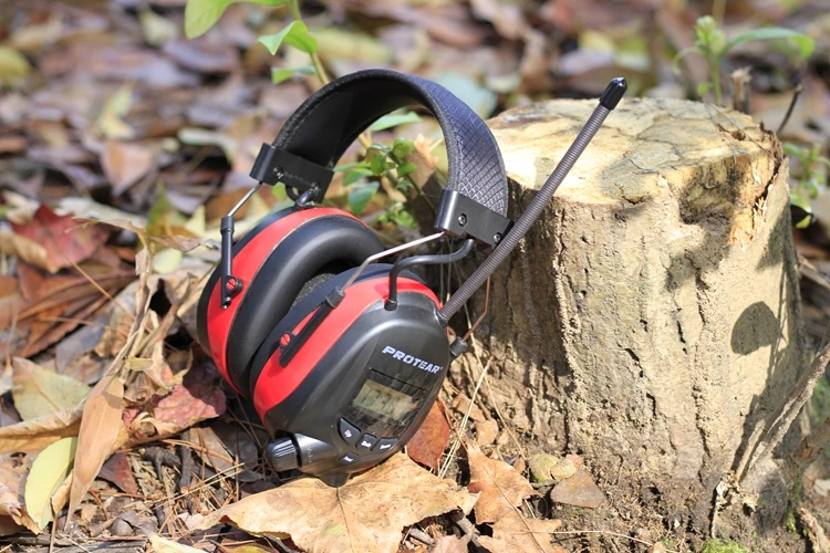 Bluetooths headset FM/AM Radio safety Ear muffs noise cancelling electronic hearing protection