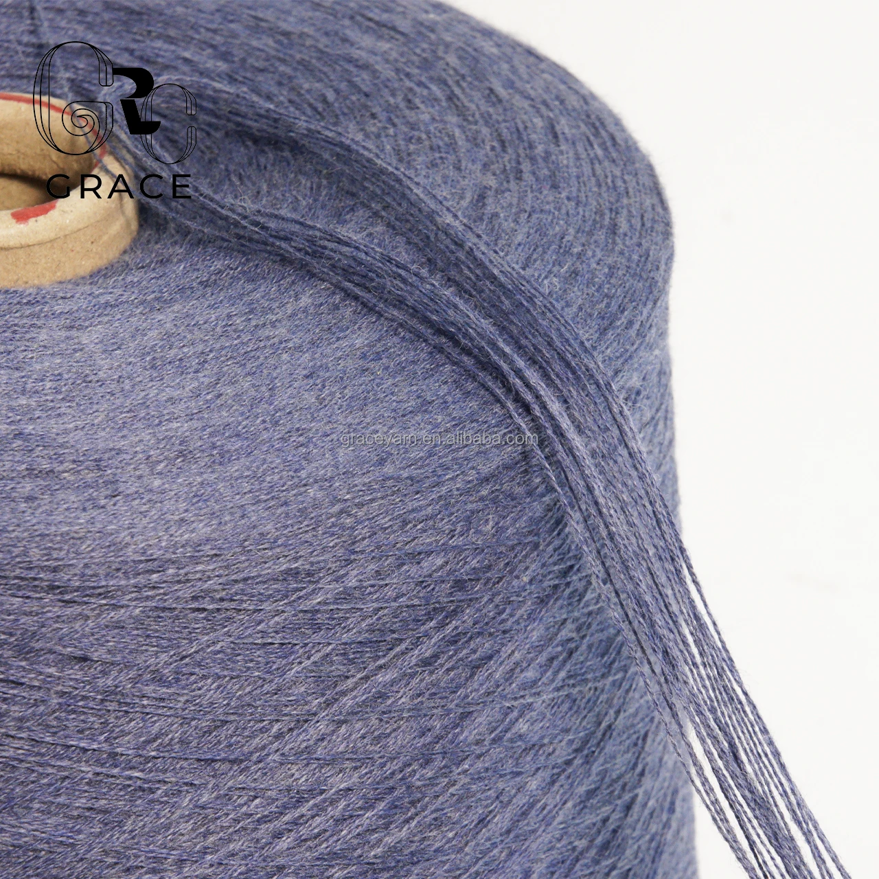 Merino шерстяная пряжа конус 28 нм 2-слойная окрашенная супер мягкая новозеландская хлопчатобумажная