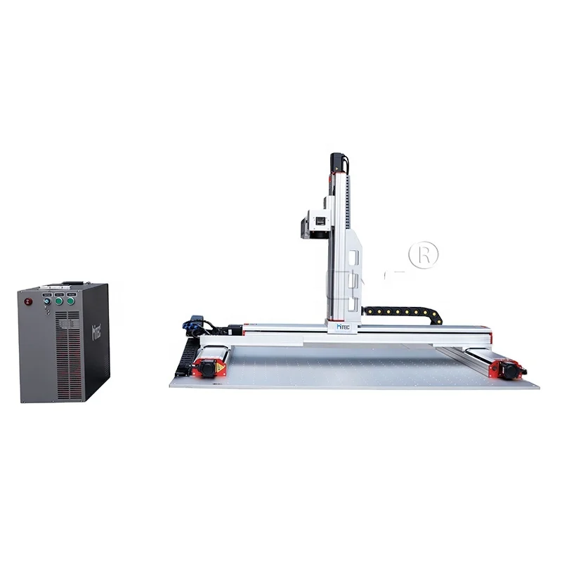 JPT Mopa Gantry Type Xy Moving Fiber Laser Metal Marking Machine for Large Format Metal Plate Etching