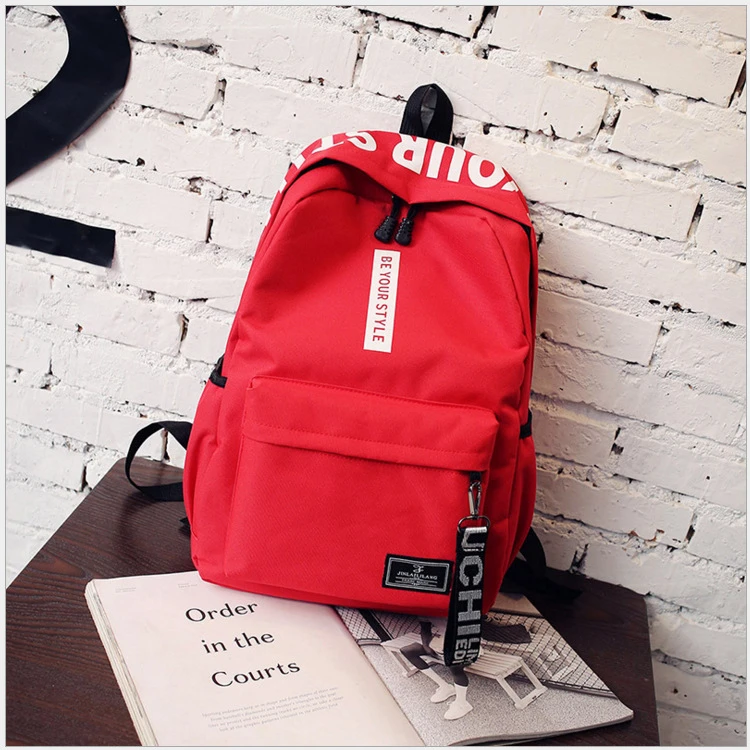 Drop Shipping New 2023 Fashion Fancy Durable 600d Polyester White Plain School Bags for Printing