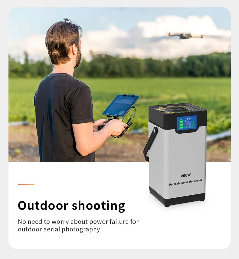 Solar Generator 200w 300w 500w 600w 1000w 2000w Outdoor Power Bank Portable Solar Power Station Portable Power Station