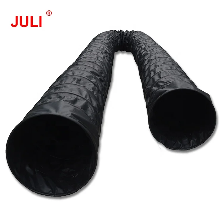 PVC antistatic fire retardant polyester vinyl spiral flexible duct for coal mine