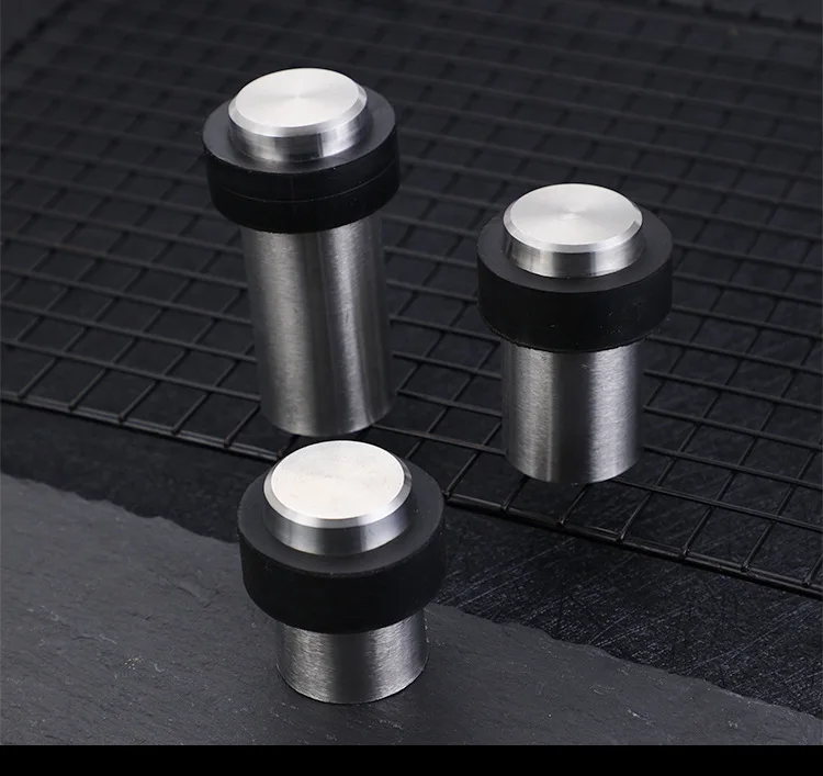 201SS настенный ограничитель двери из нержавеющей стали, популярная резиновая дверная пробка 46 см для спальни