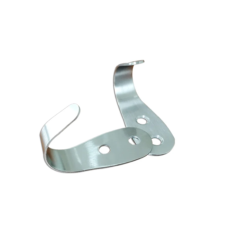 Hardware Toilet Accessories Lightweight 304SS Stainless Steel Toilet Cubicle Coat Hooks For Public WC Partition