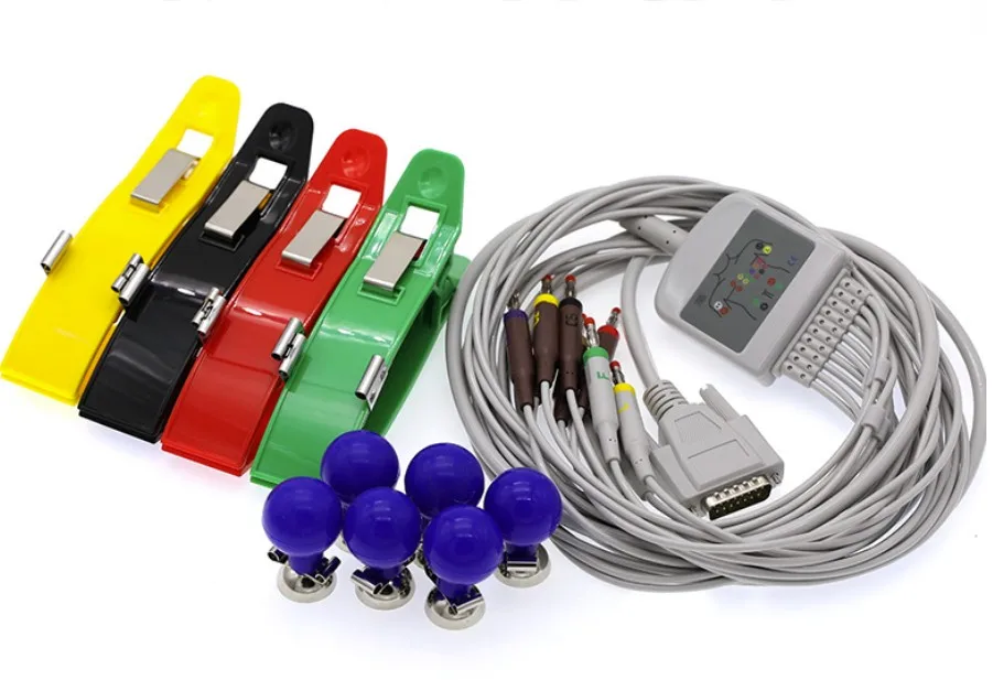 High Quality Portable Electrocardiograph EKG ECG Machine with all accessories cheap price