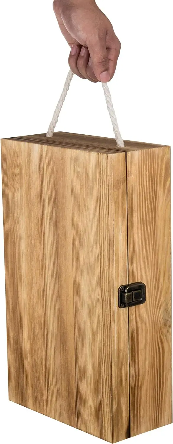 Luxury Wood Wooden Wine Wooden Gift Bottle Box Double