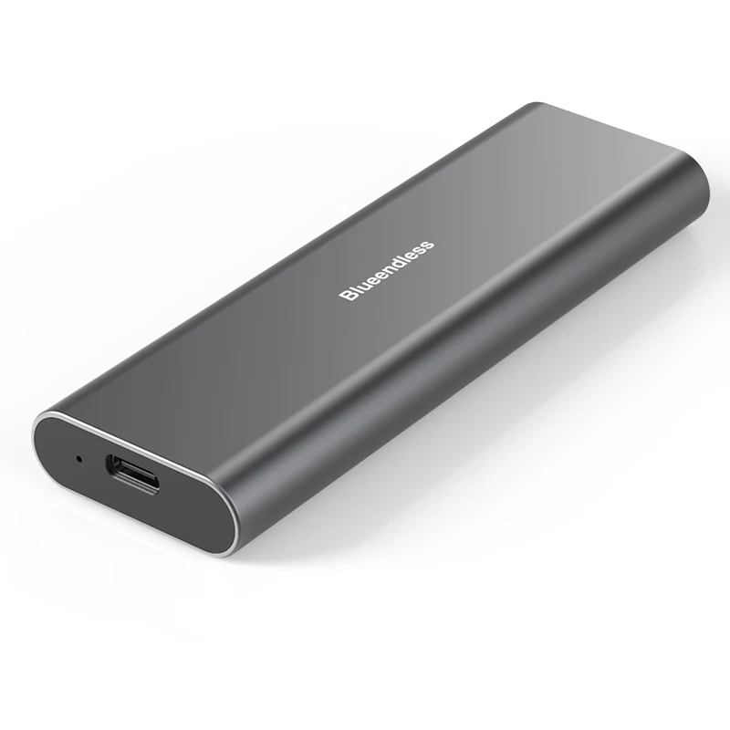 Factory Direct Sales Dual protocol Sata/Nvme tool free heat-proof Portable M.2 SSD Enclosure for MP PC